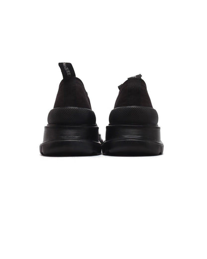 Alexander McQueen Women Tread Slick lace-up Sneakers 'Black'