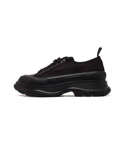 Alexander McQueen Women Tread Slick lace-up Sneakers 'Black'
