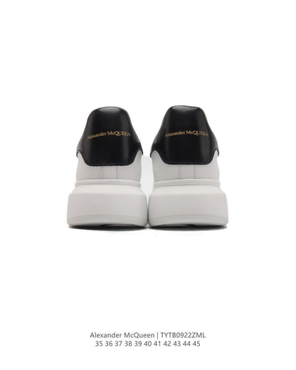 Alexander McQueen Oversized Sneakers - White & Black Leather