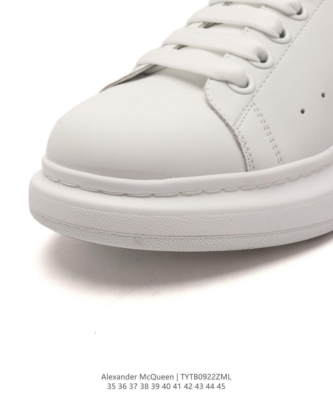 Alexander McQueen Oversized Sneakers - White & Black Leather