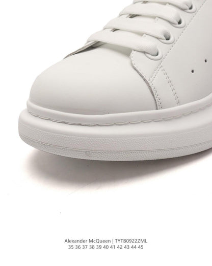 Alexander McQueen Oversized Sneakers - White & Black Leather