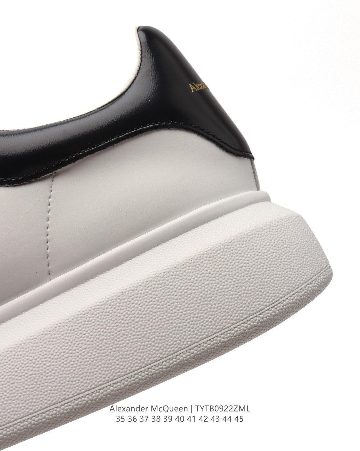 Alexander McQueen Oversized Sneakers - White & Black Leather