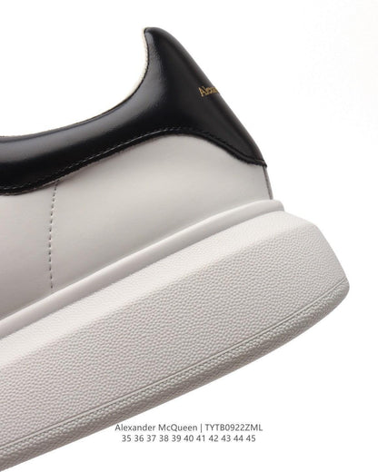 Alexander McQueen Oversized Sneakers - White & Black Leather