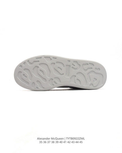 Alexander McQueen Oversized Sneakers - White & Black Leather