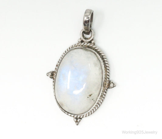 Vintage Moonstone Sterling Silver Southwestern Necklace Pendant — photo 1 of 10