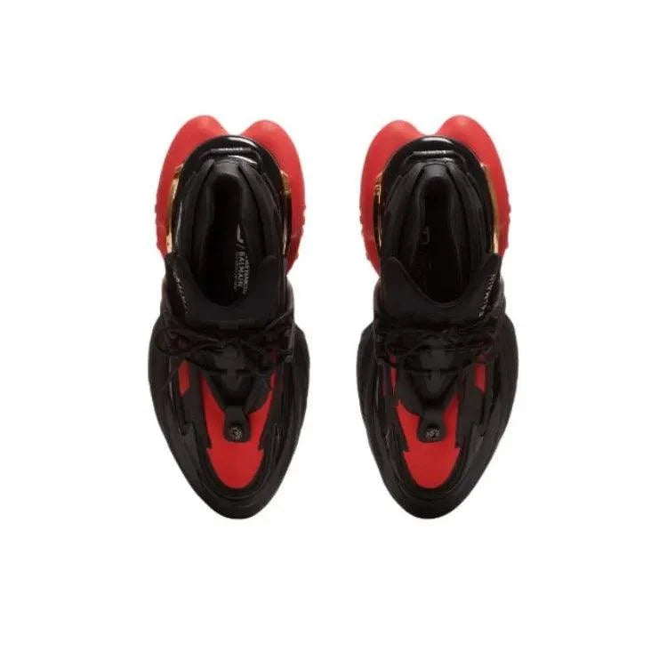 BALMAIN Unicorn Low 'Black Red'