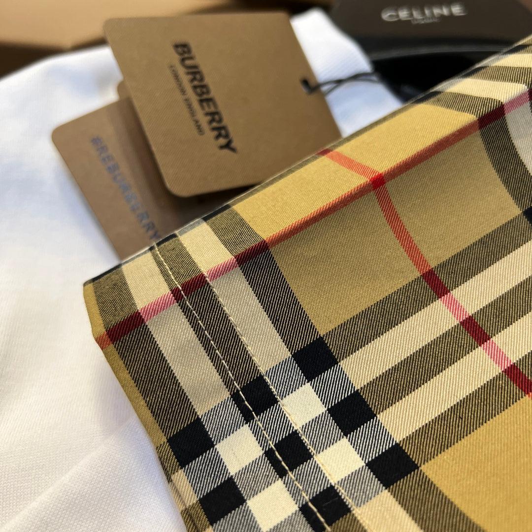 Burberry T-Shirt Without Collar 'White & Beige'