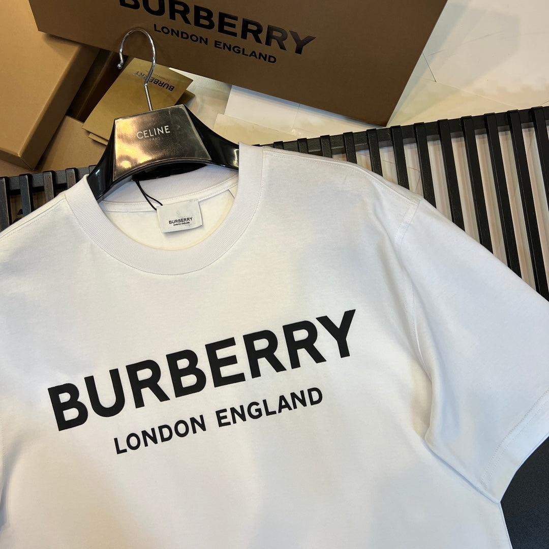 Burberry T-Shirt Without Collar 'White & Black'