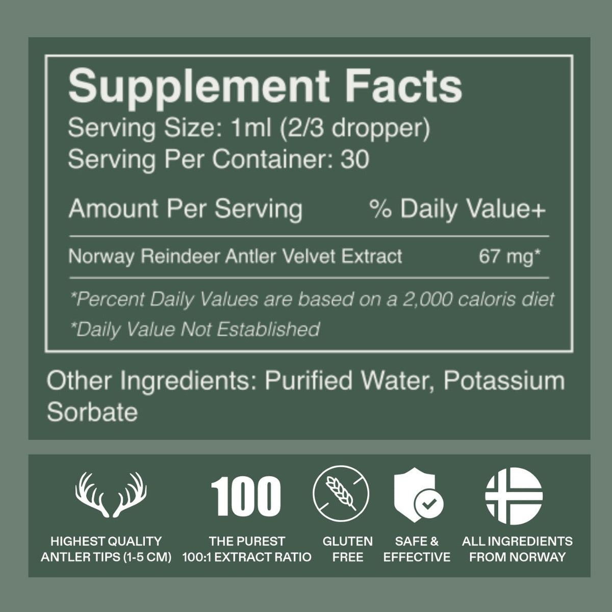 Premium Reindeer Antler Extract