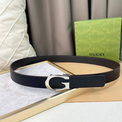 GUCCI Embellished coated-canvas and leather belt 'Black'