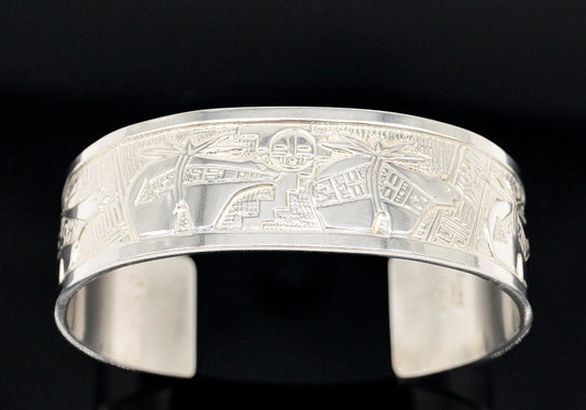 Vintage Carolyn Pollack Relios RMT Storyteller Sterling Silver Bracelet — photo 1 of 10