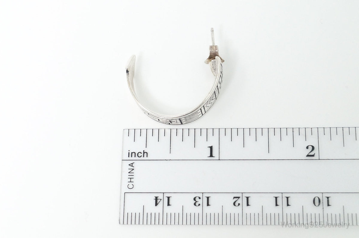 Native Designer Carolyn Pollack Relios RMT Tribal Sterling Silver Earrings