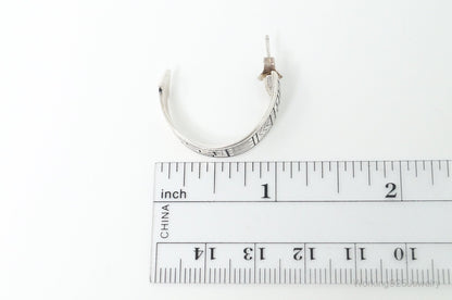 Native Designer Carolyn Pollack Relios RMT Tribal Sterling Silver Earrings
