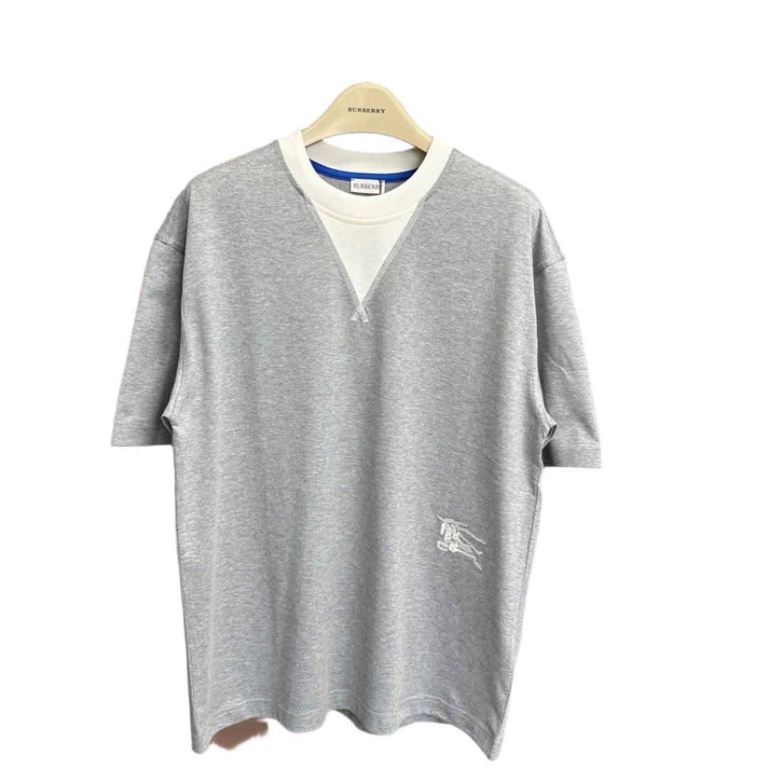 Burberry T-Shirt Without Collar 'Grey'