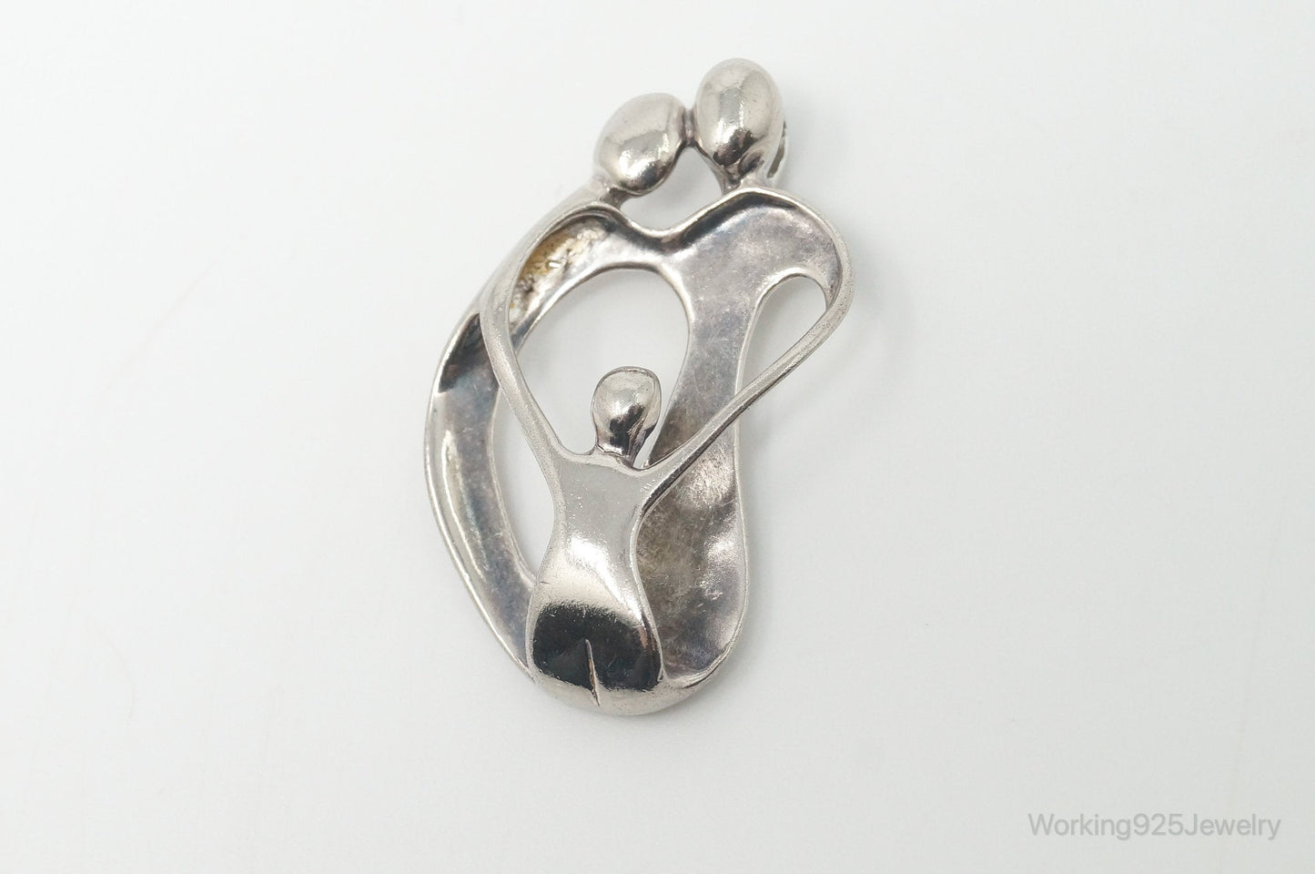 Vintage Native American Carolyn Pollack Relios Family Sterling Silver Pendant