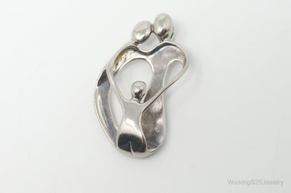 Vintage Native American Carolyn Pollack Relios Family Sterling Silver Pendant