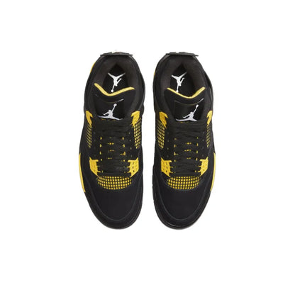Air Jordan 4 Retro Thunder – Men's Iconic Sneakers (Black/Tour Yellow)