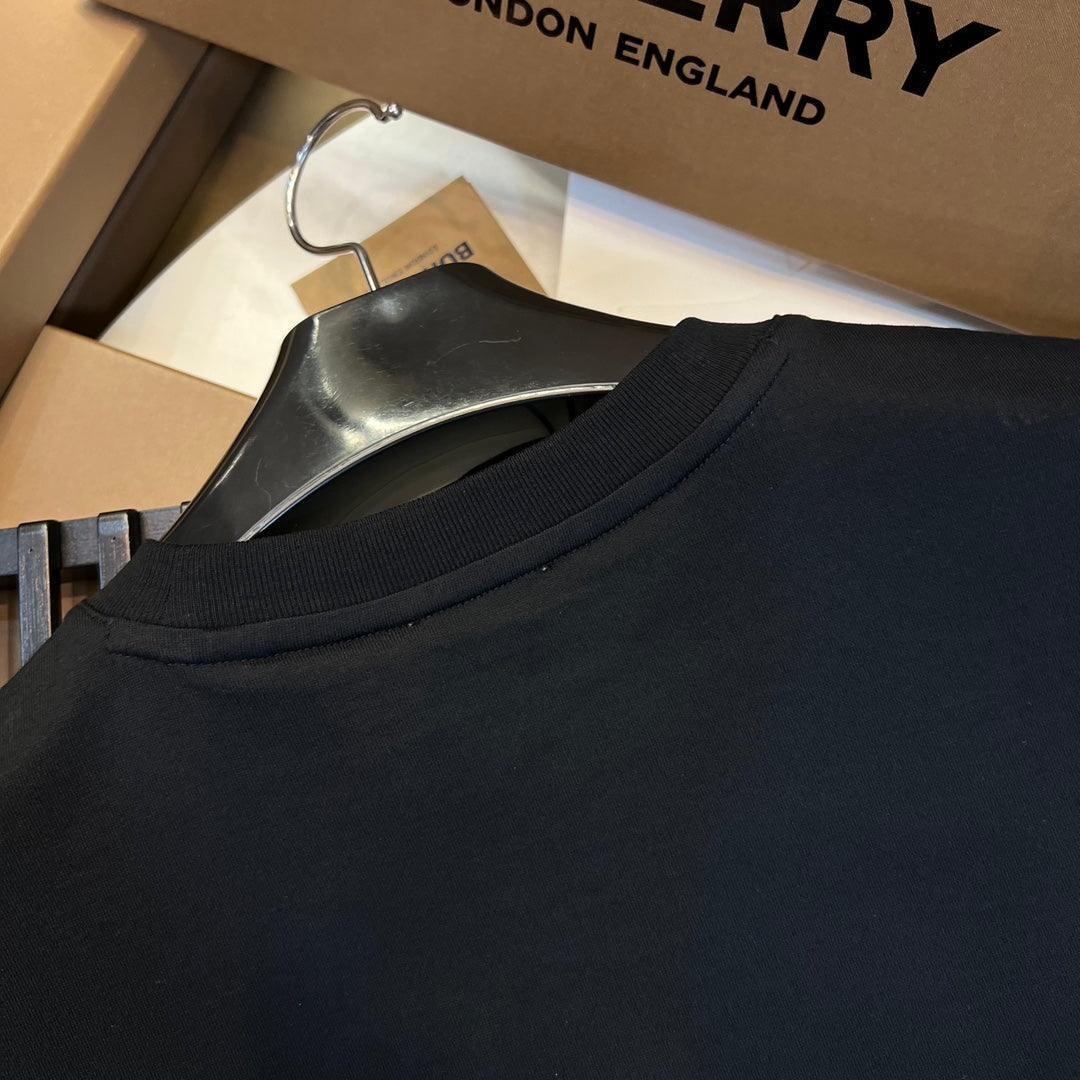 Burberry T-Shirt Without Collar 'Black & Beige'