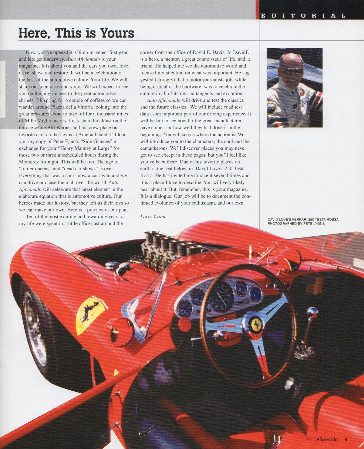 Auto Aficionado Magazine Preview Issue