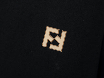 Fendi T-Shirt without Collar 'Black'