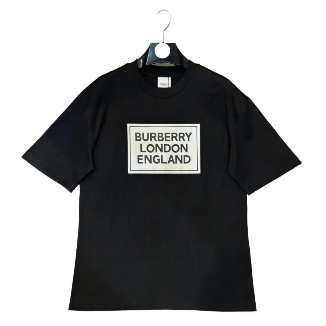 Burberry T-Shirt Without Collar 'Black' Luxury Cotton Tee