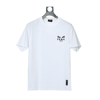 Fendi T-Shirt without Collar 'White & Black'