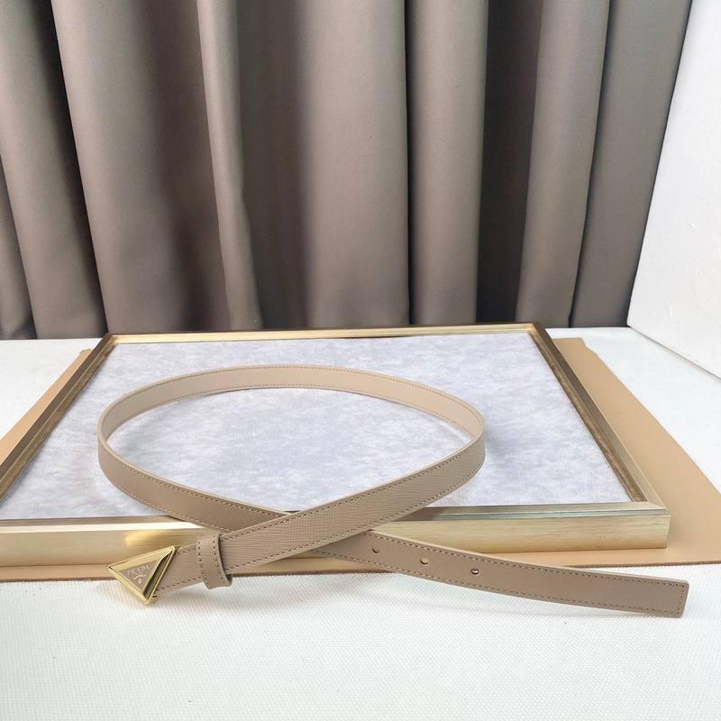Prada Saffiano leather belt 'Sand Beige'