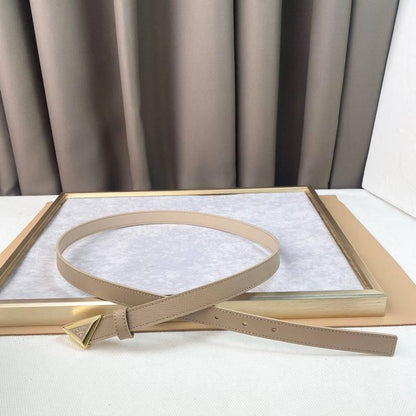 Prada Saffiano leather belt 'Sand Beige'