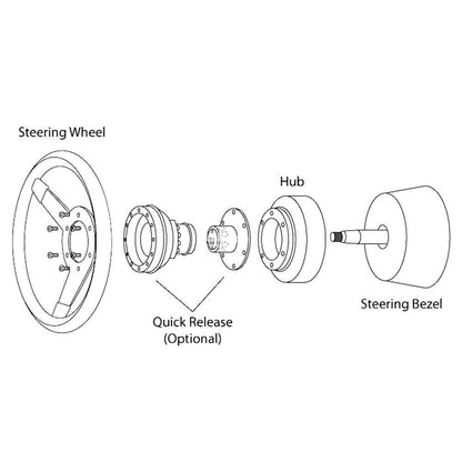 Have Faith Short Steering Wheel Hub Adapter Kit For 91-98 BMW E36 M3 Z3 E39 E36H 840i 850i