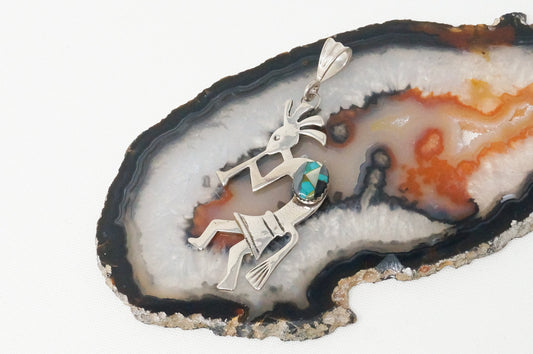 Vintage Native America Darrel Morgan Kokopelli Sterling Silver Necklace — photo 1 of 9