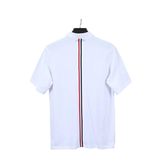 Thom Browne White T-Shirt with Collar