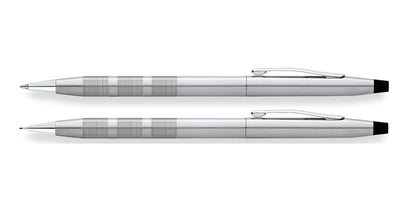 Classic Century® Satin Chrome Ballpoint Pen & 0.7MM Pencil Set