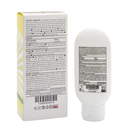 3rd Rock Sunblock® Sunscreen Lotion - Aromatherapeutic - Zinc Oxide 35 SPF