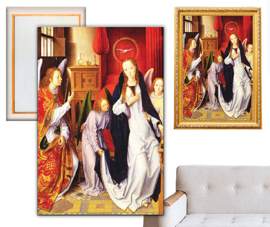 The Annunciation Painting on Stretched Canvas - Large