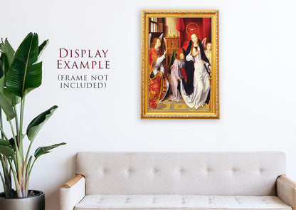 The Annunciation Painting on Stretched Canvas - Large