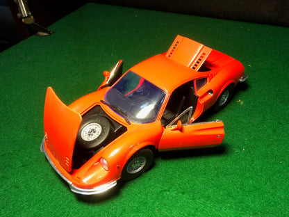 Ferrari Dino 246GT Red/Black by Anson 1:18 (30301)(No box)