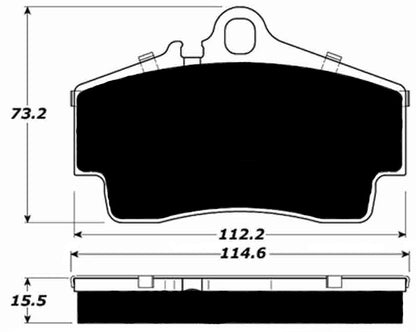 Porterfield Brake Pads for 2003 PORSCHE Boxster