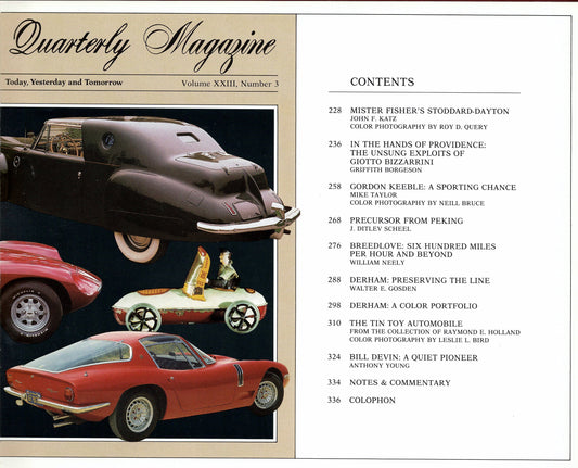 Automobile Quarterly Vol 23 N 3