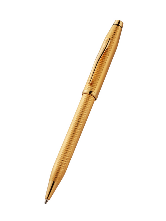 Century® II Polished 23KT Gold-plated Engraved Diamond Pattern Ballpoint Pen