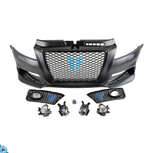 2009-2013 Audi A3 (8P) RS3 Style Polypropylene Front Bumper Conversion Kit | E3Tuning — photo 1 of 7