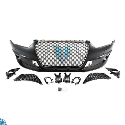 2013-2016 Audi A4 / S4 (B8.5) RS4 Style Polypropylene Front Bumper Conversion Kit | E3Tuning — photo 1 of 8