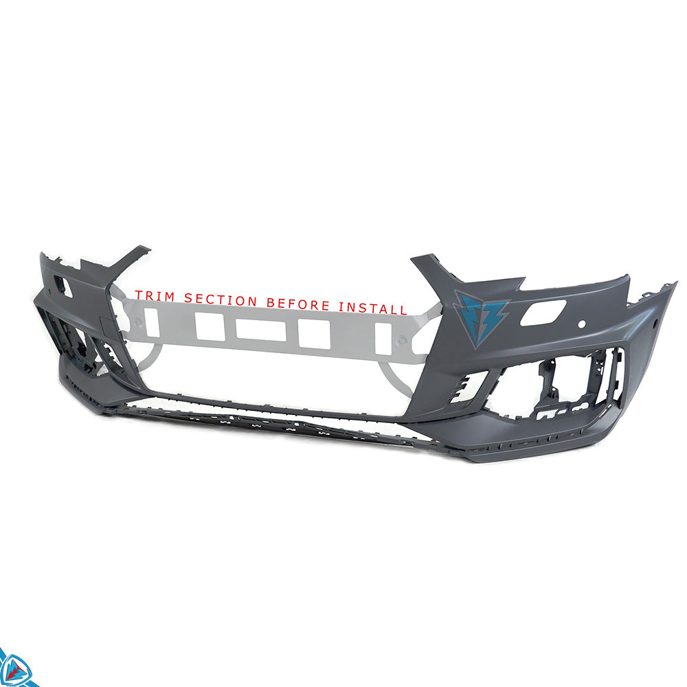 2017-2019 Audi A4 / S4 (B9) RS4 Style Polypropylene Front Bumper Conversion Kit | E3Tuning — photo 4 of 10