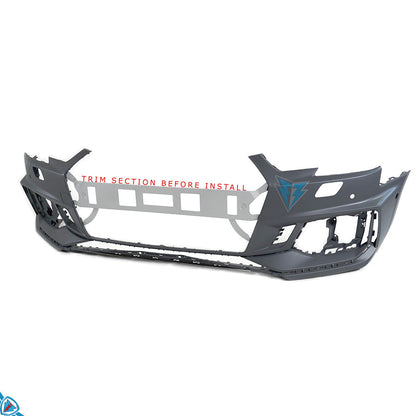 2017-2019 Audi A4 / S4 (B9) RS4 Style Polypropylene Front Bumper Conversion Kit | E3Tuning — photo 4 of 10