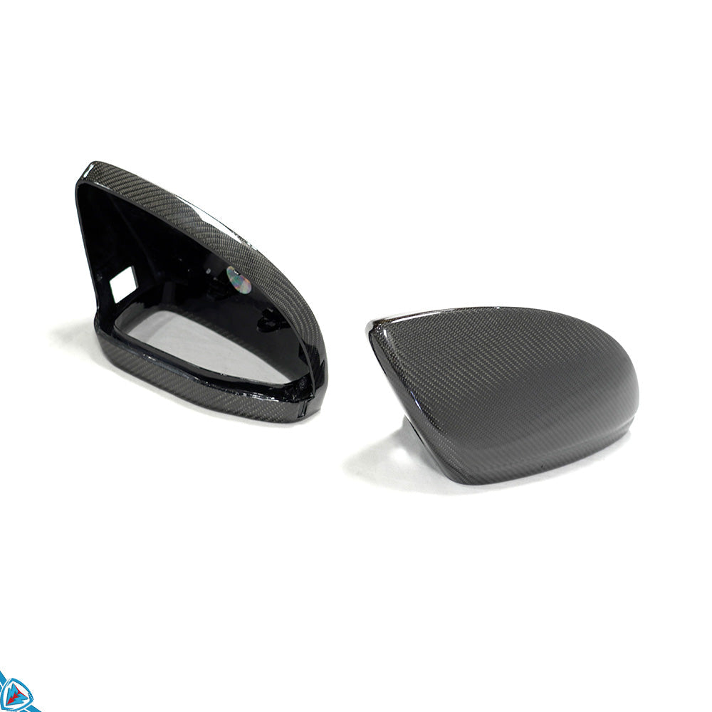 2022+ Audi E-Tron GT / RS E-Tron GT (4J) OEM Style Carbon Fiber Mirror Covers | FYBR Aerodynamics — photo 2 of 7