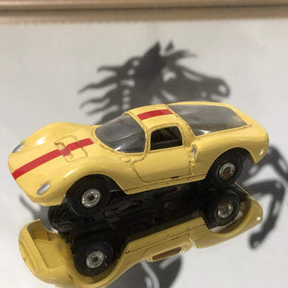 Ferrari Dino 206 S Yellow Slot by Aurora (1281)(No box)(Needs repair)