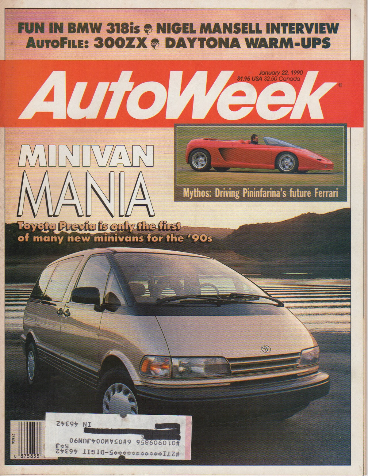 AutoWeek Magazine 1990/01/22