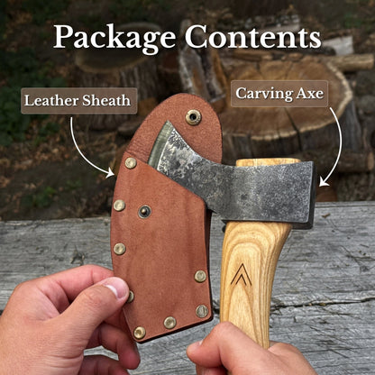 Axe with Leather Sheath