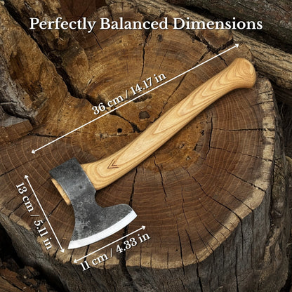 Axe with Leather Sheath