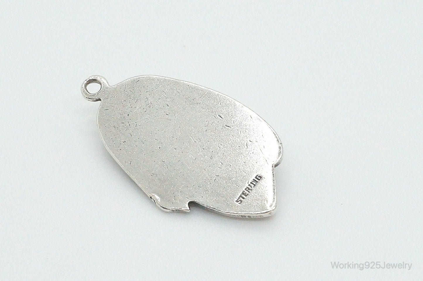 Vintage Mother Mary Baby Jesus Sterling Silver Pendant