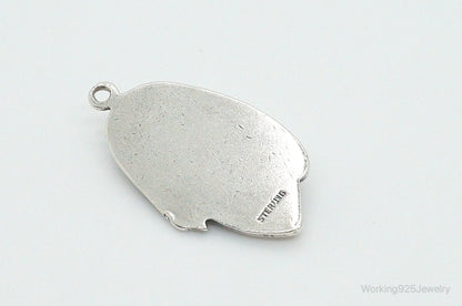 Vintage Mother Mary Baby Jesus Sterling Silver Pendant
